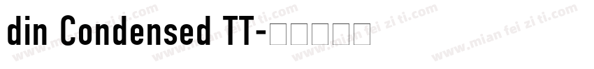 din Condensed TT字体转换